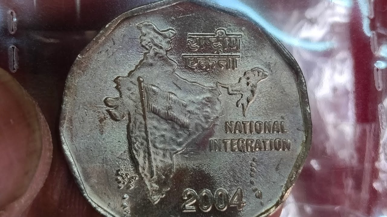 Rare 2 rupee coin valu.2004 hyderabad mint coin price.rare.7003661302