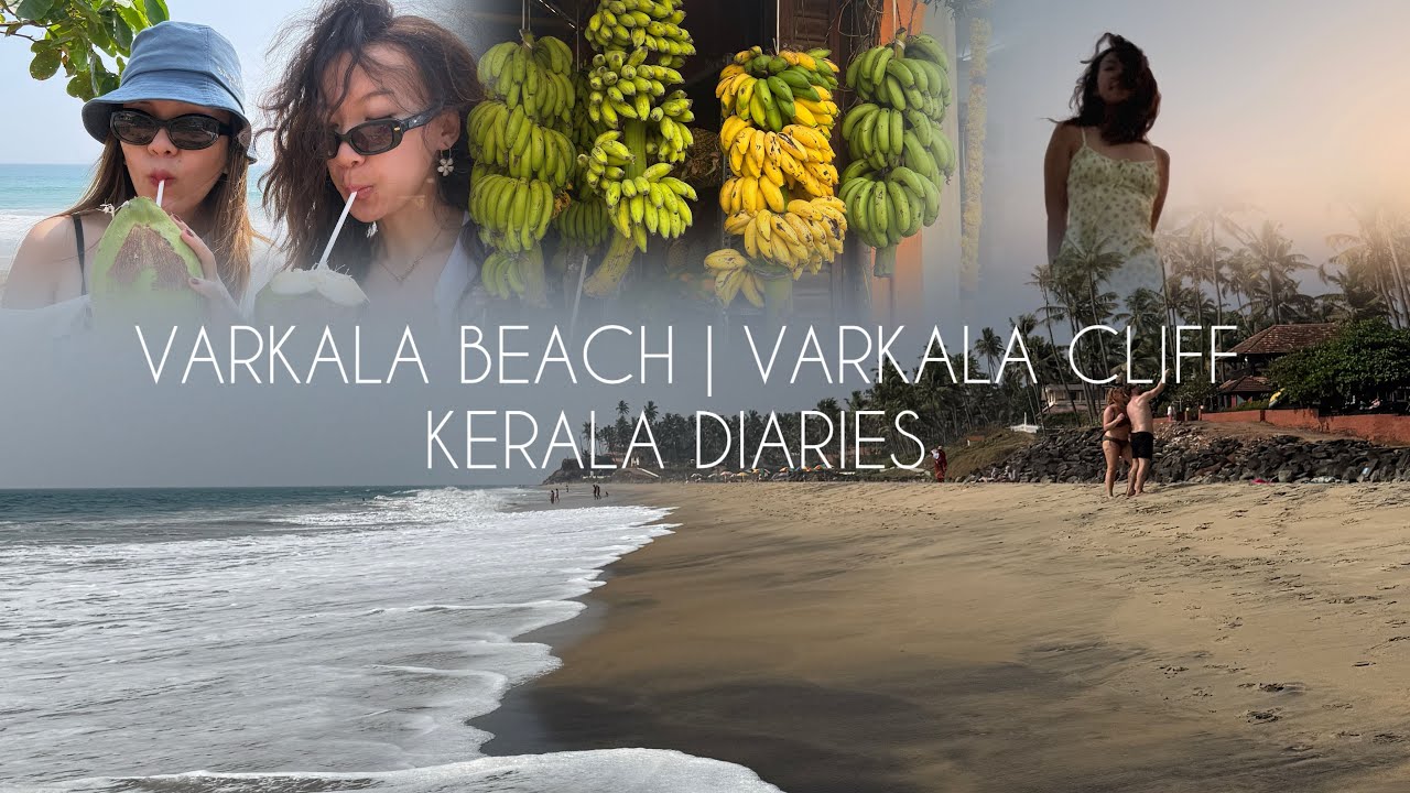 Kerala Trip Episode 1 | Varkala beach | Varkala Cliff 