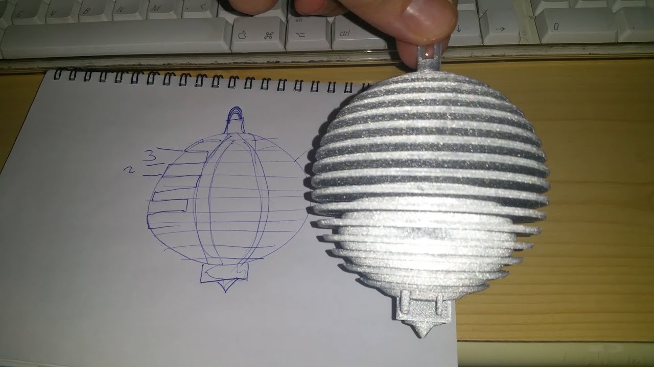Jednoduché 3D modelování v OnShape pro 3D tiskaře - Lekce 3 - 3D tiskařská vánoční baňka
