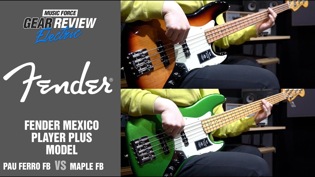 Fender Mexico Player Plus Jazz Bass Model Pau Ferro FB VS Maple FB Bass Review (No Talking)