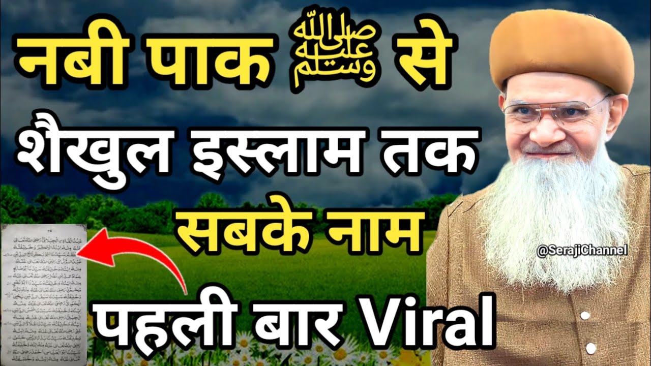 Huzoor Shaikhul Islam Ka Silsila e Nasab | Biography of Shaikhul Islam Madni Miya | Shajra e Nasab