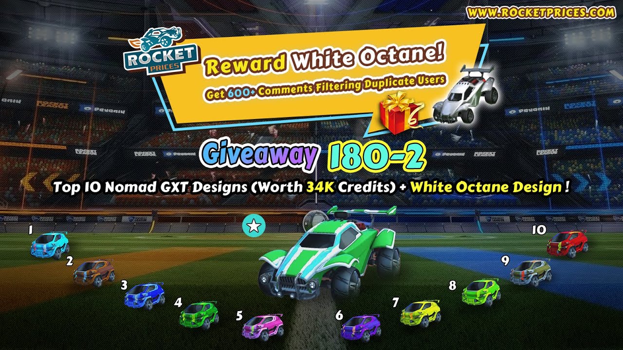 🔥Win 10 FREE Rocket League Nomad GXT Designs (Flame-Lane, E-Zeke) | Rocketprices.com Giveaway 180-2