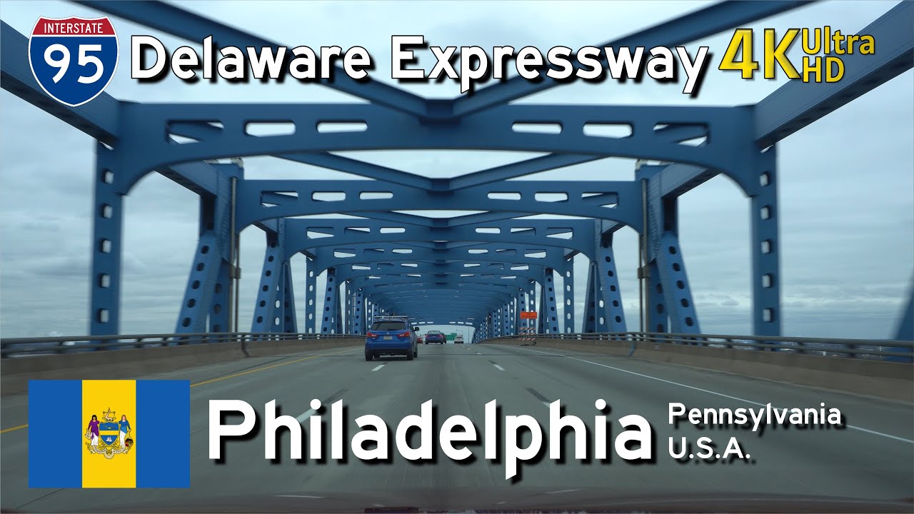 PHILADELPHIA Drive:  From Walmart Supercenter to I-95 Delaware Expressway and Girard Point Bridge
