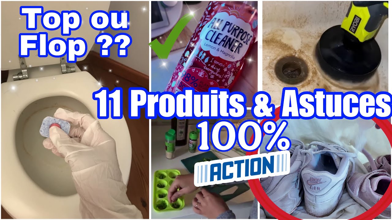 ✨11 ASTUCES 100% ACTION☀️PRODUIT MÉNAGER TOP OU FLOP?ASTUCES MÉNAGÈRE ORGANISATION #action #astuces