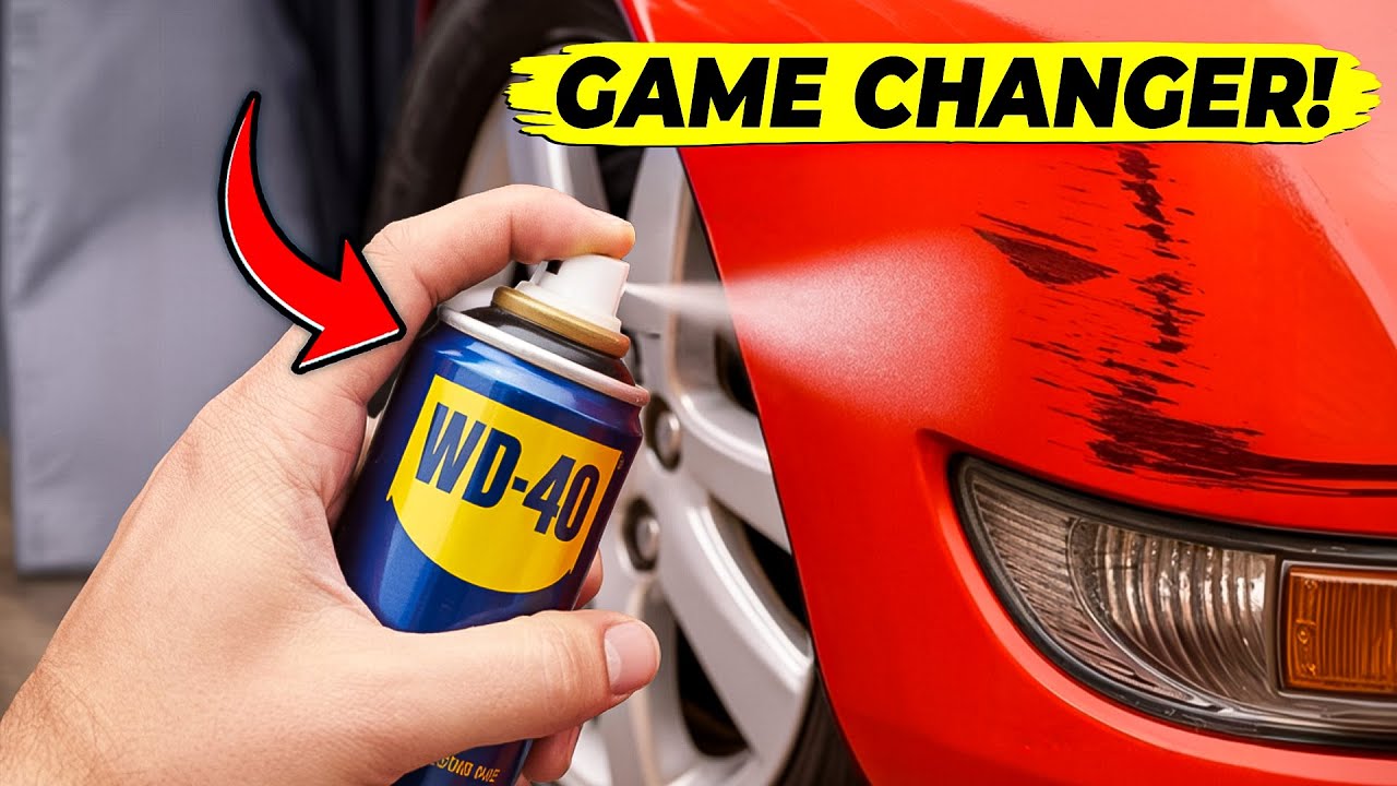 Распылите WD-40 на ЭТУ часть вашего автомобиля, и вы будете удивлены!
