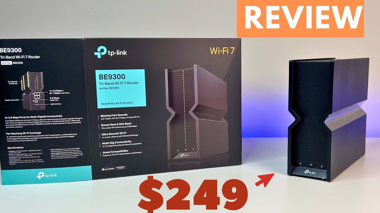 WiFi 7 Router | TP-Link Archer BE9300 BE550 REVIEW