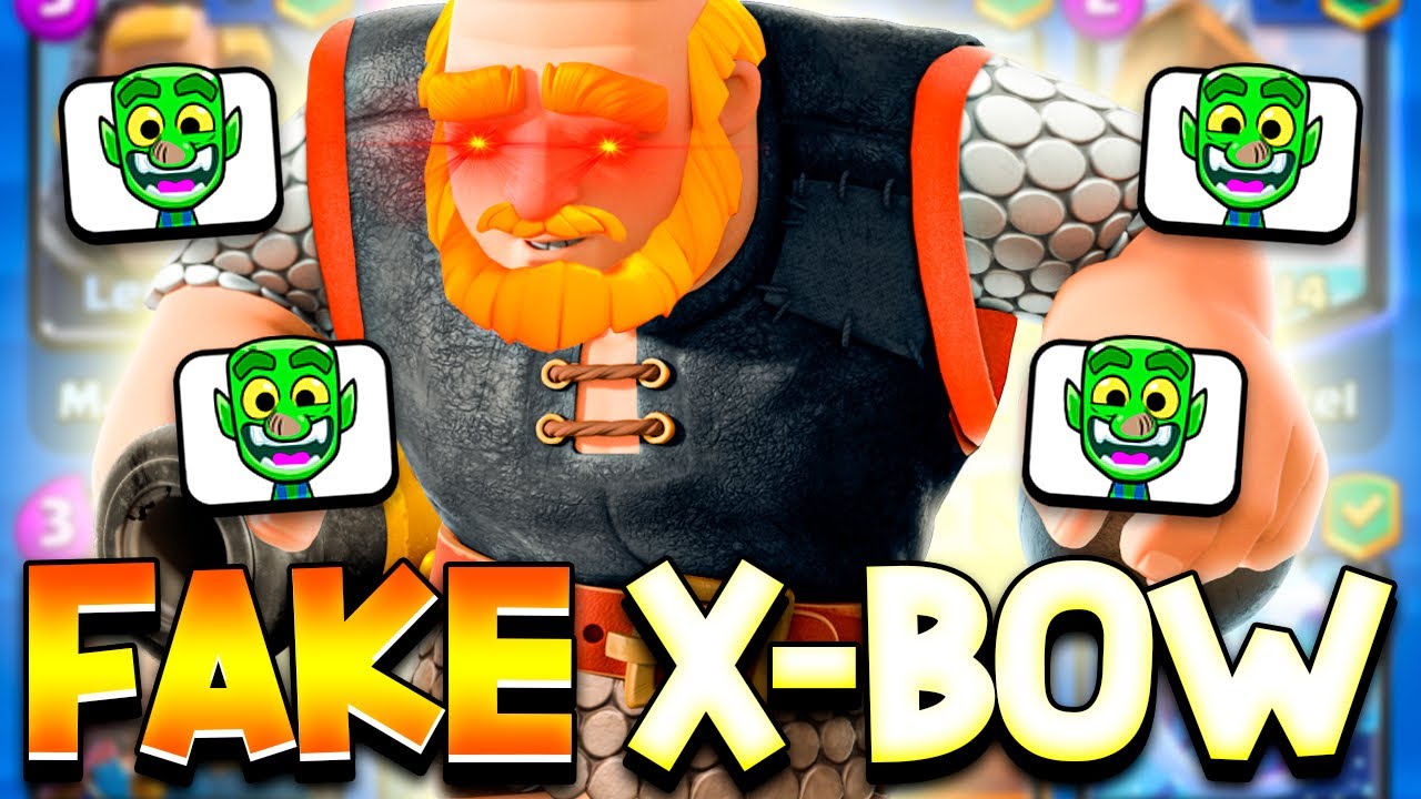 TROLLING ON TOP LADDER WITH A FAKE X-BOW DECK 🤣 - Clash Royale