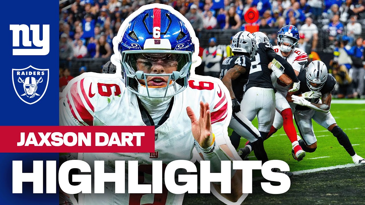 Highlights: Jaxson Dart | Giants vs. Raiders | Week 17