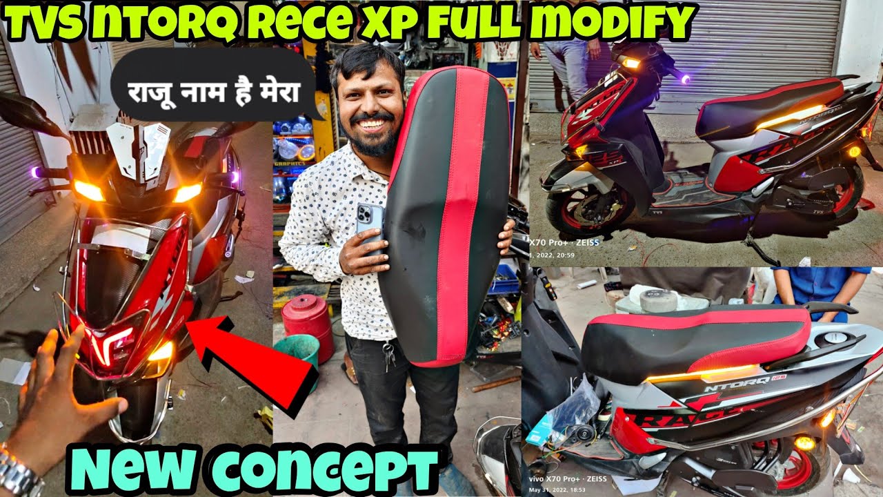 TVS Ntorq 125 race xp modification | ntorq modified | most loaded TVS ntorq rece xp