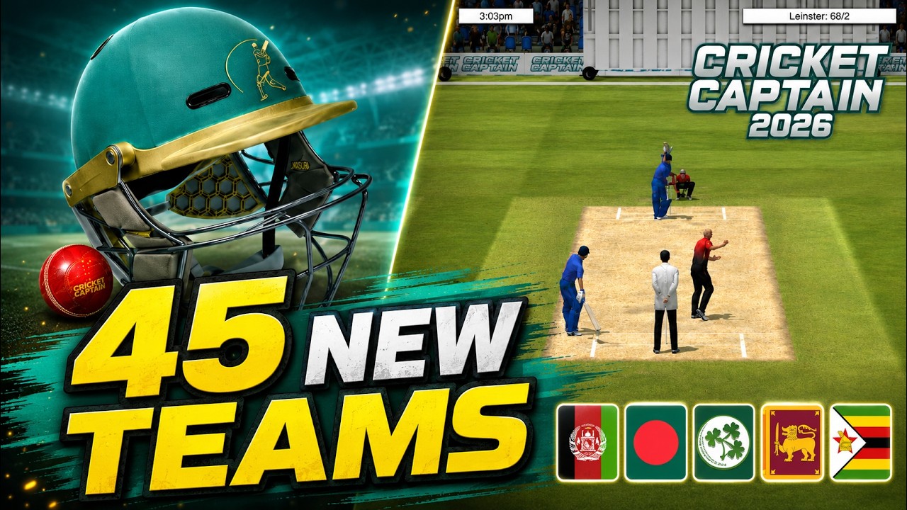 Cricket Captain 2026: Дата выхода ПОДТВЕРЖДЕНА! 45 новых команд, новые редакторы и ОГРОМНЫЙ потен...