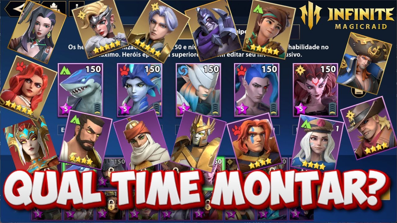 Infinite Magicraid - QUAL TIME MONTAR NO COMEÇO DO GAME!