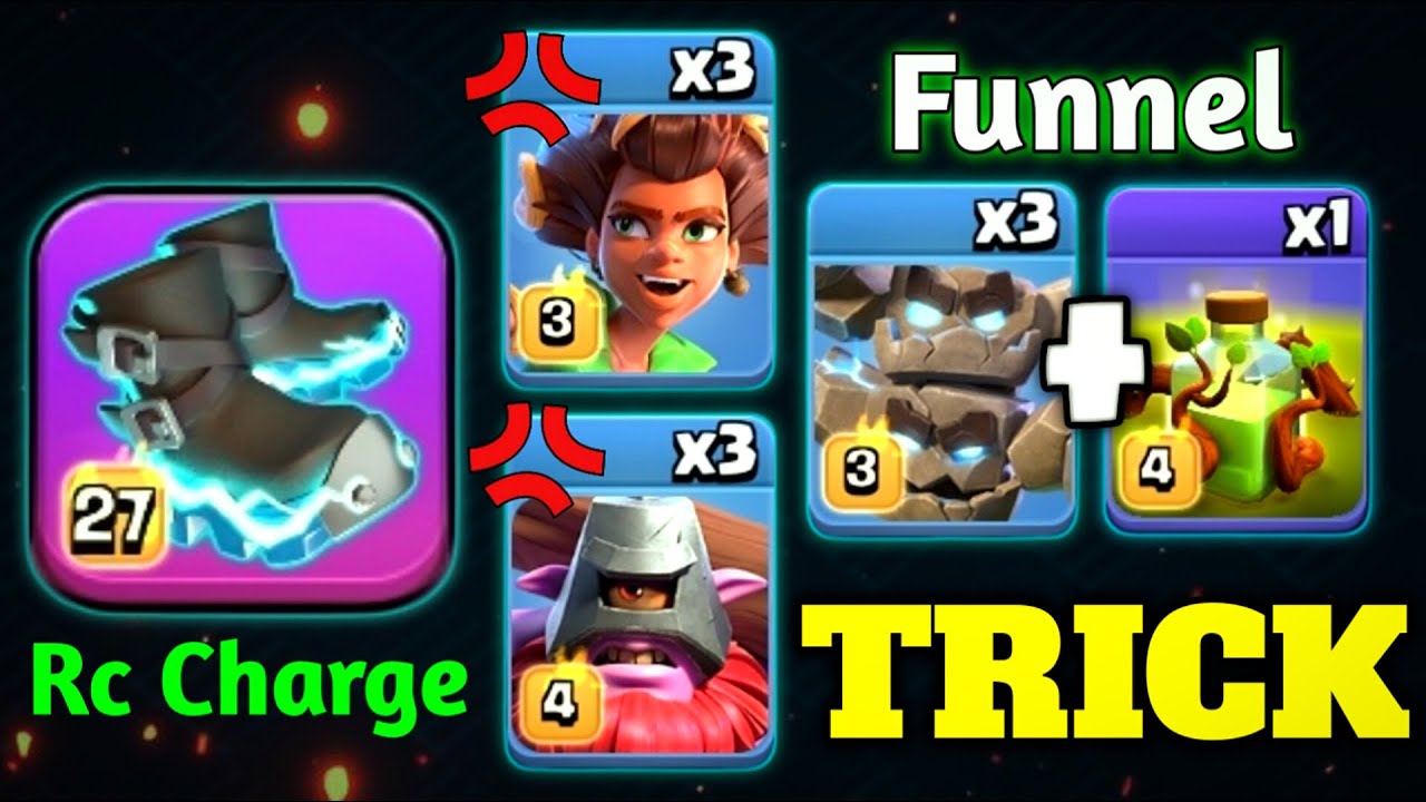 This Meteor Golem Combo Turns Roots Rider & Thrower Into a Op Army | Clash of Clans