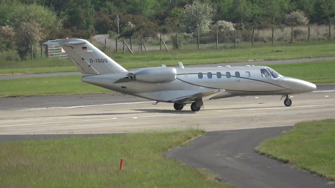 CITATIONJET CJ2 D-IQQQ DEPARTING FROM FARNBOROUGH - EGLF UK 27-5