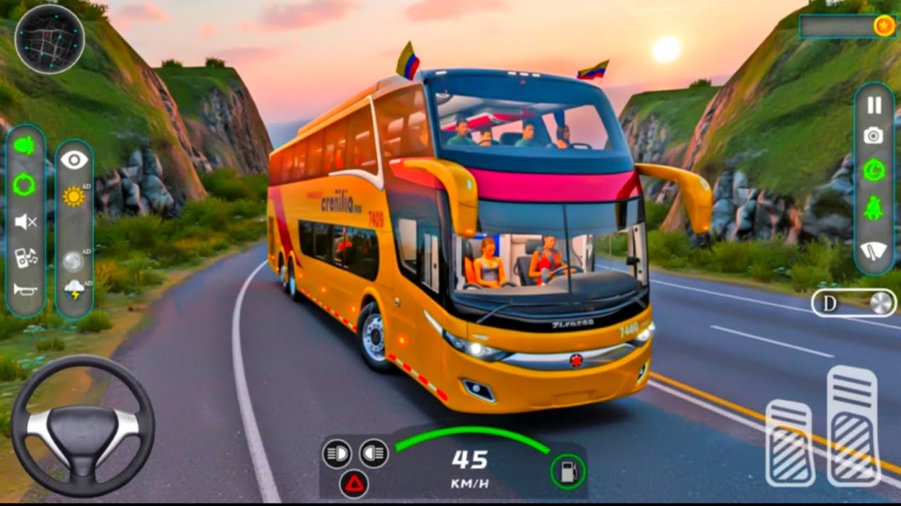 City Bus Driving Games - Passenger Pickup & Drop  । Luxury Bus Driving Bus Games - Android Games 