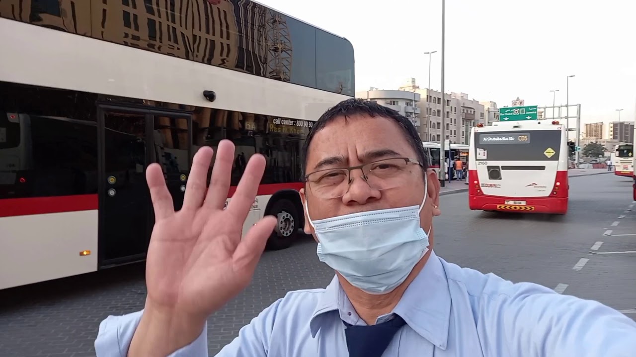 DUBAI TRANSPORT IN GOLDSOUQ BUS STATION...