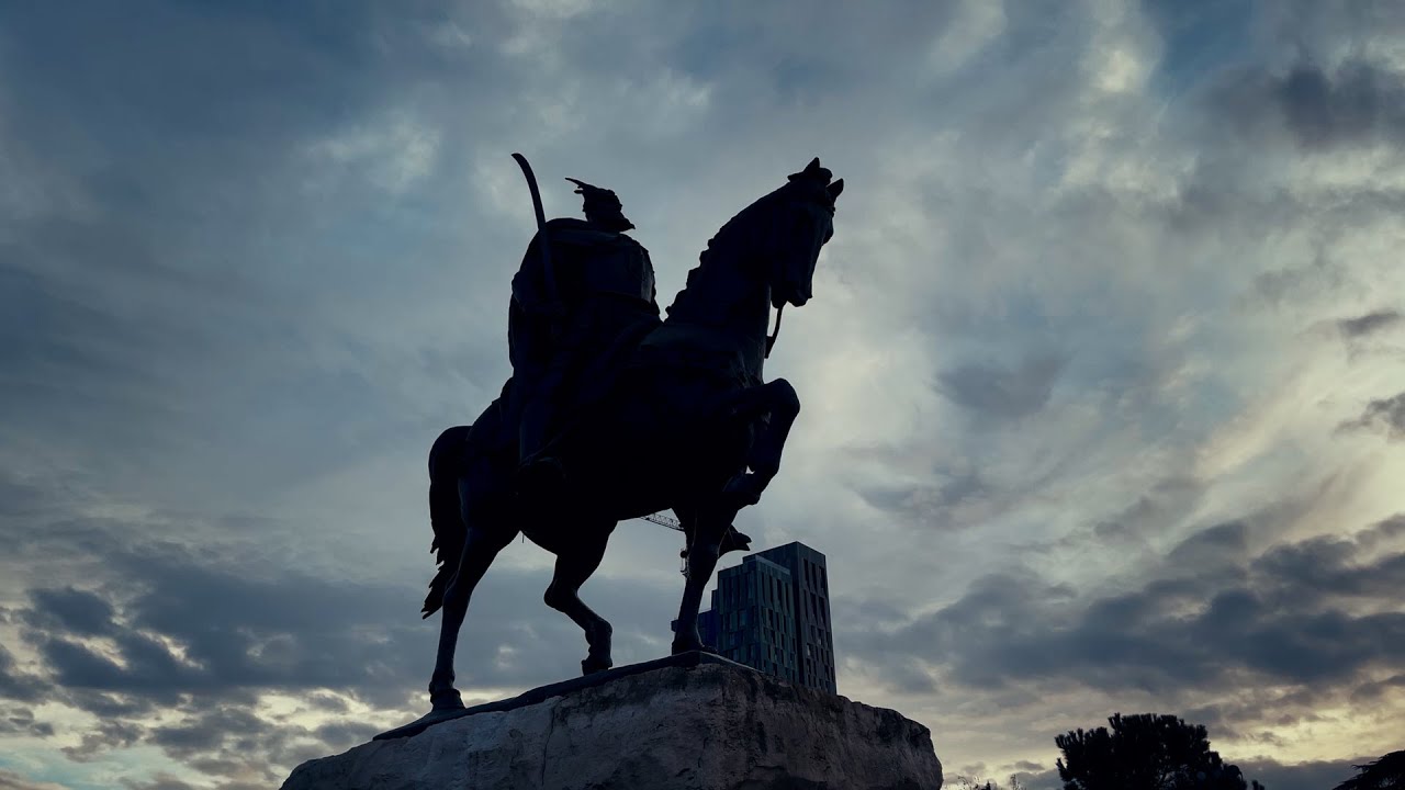 Tirana Albania Walking Tour and Exploring in 4K Video