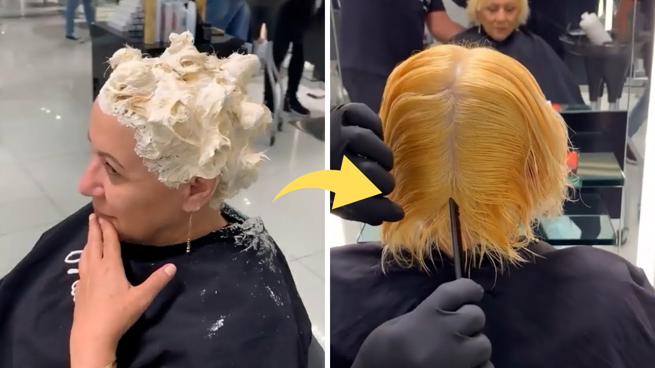 The end result of this hair transformation video is stunning!