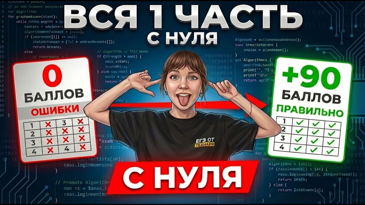 РЕАЛЬНОЕ ЕГЭ Информатика 2026 с НУЛЯ на 90+ баллов | Марафон неделя №2