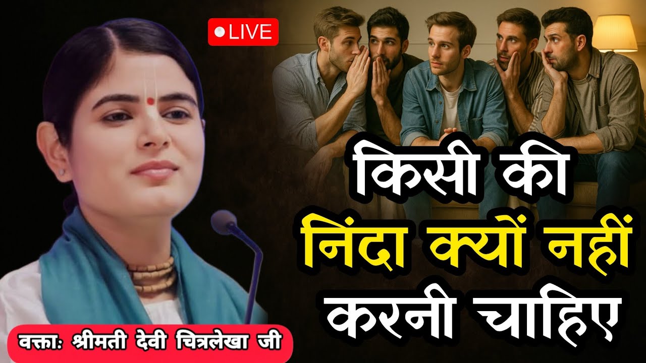 किसी की निंदा क्यों नहीं करनी चाहिए....| Devi chitralekha ji
