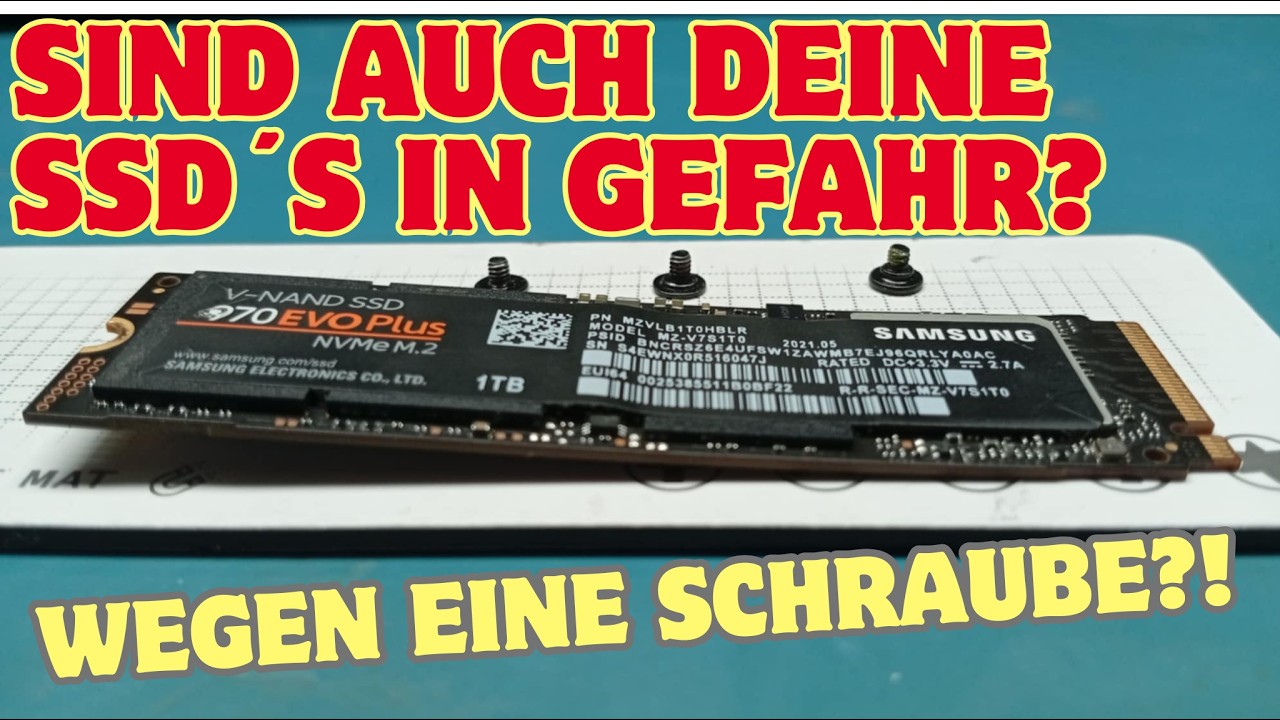 Dieser Fehler kann dich viel kosten! Welche Schraube für die Befestigung einer M.2 SSD?