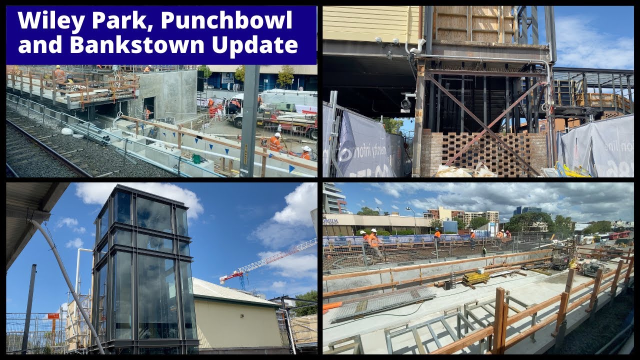 Sydney Metro Update | New Lifts at Wiley Park, Start of New Platform at Bankstown & Punchbowl Update
