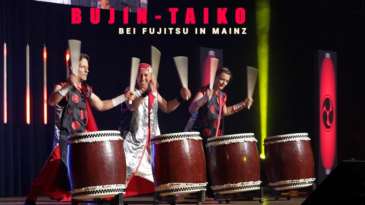 Bujin -Taiko bei Fujitsu in Mainz - 武人太鼓 -Art of japanese taiko drums - in Düsseldorf - Lahcen Jmouh