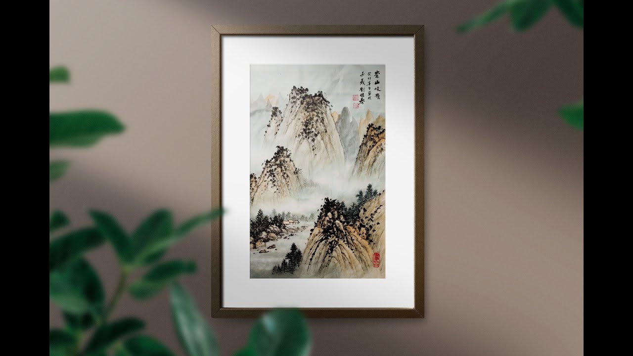 Исцеляющая сила рисования #76 / Китайская живопись / Техника пимацин (конопляная текстура)