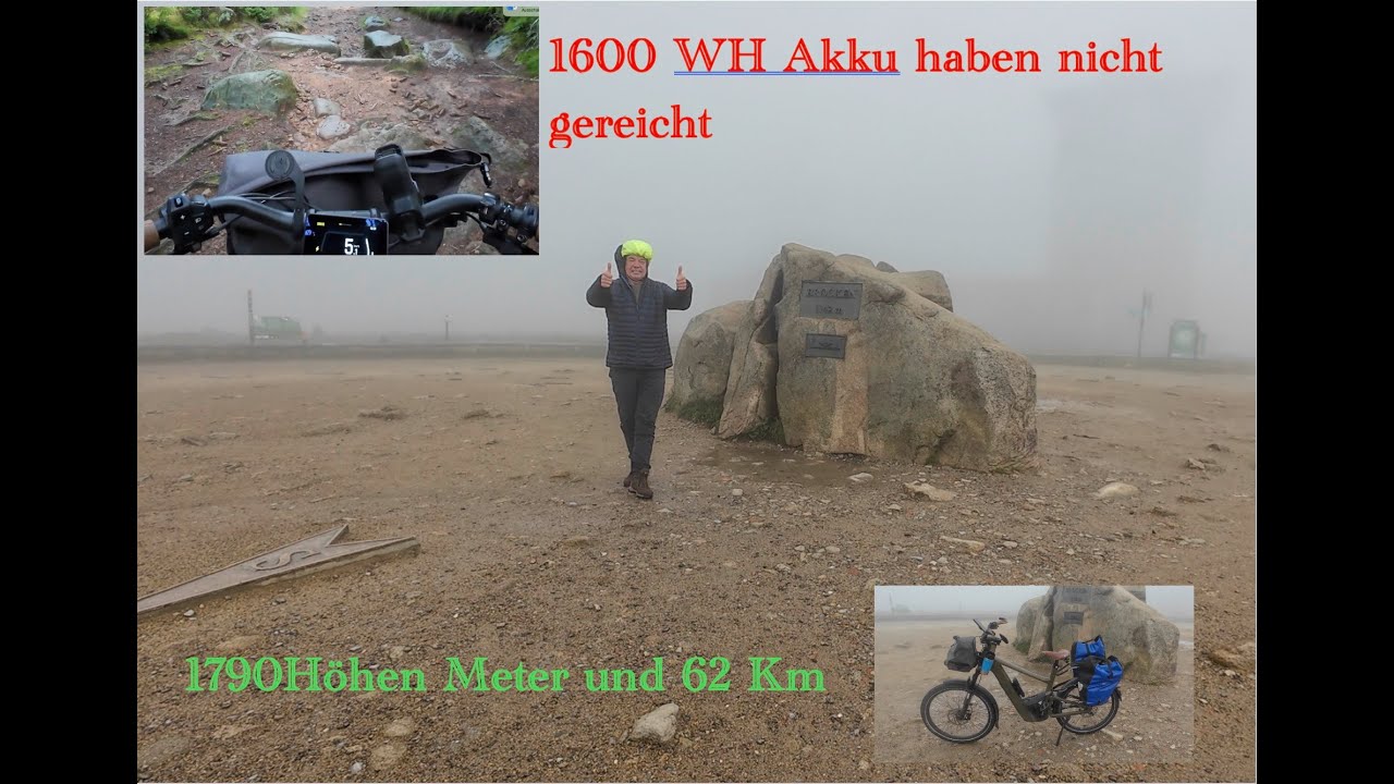Mit dem Delite 5 auf dem Brocken 1600 WH haben nicht gereicht