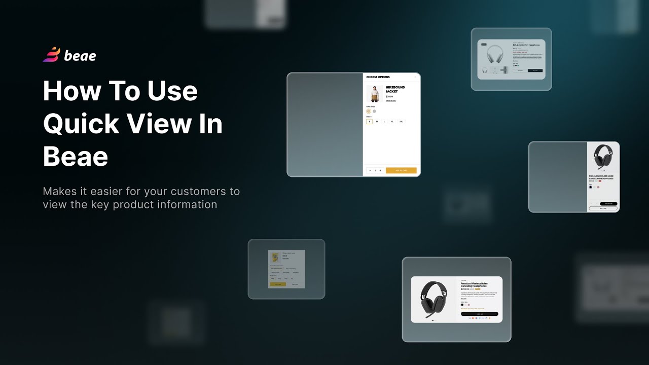 How To Use Quick View In Beae