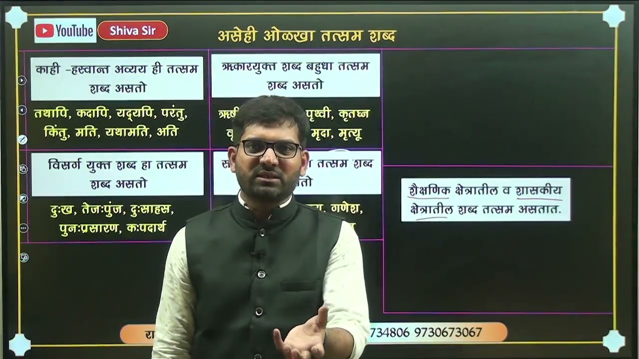 तत्सम शब्द || TRICK || शब्दसिद्धी || संपूर्ण मराठी व्याकरण by Shiva Sir