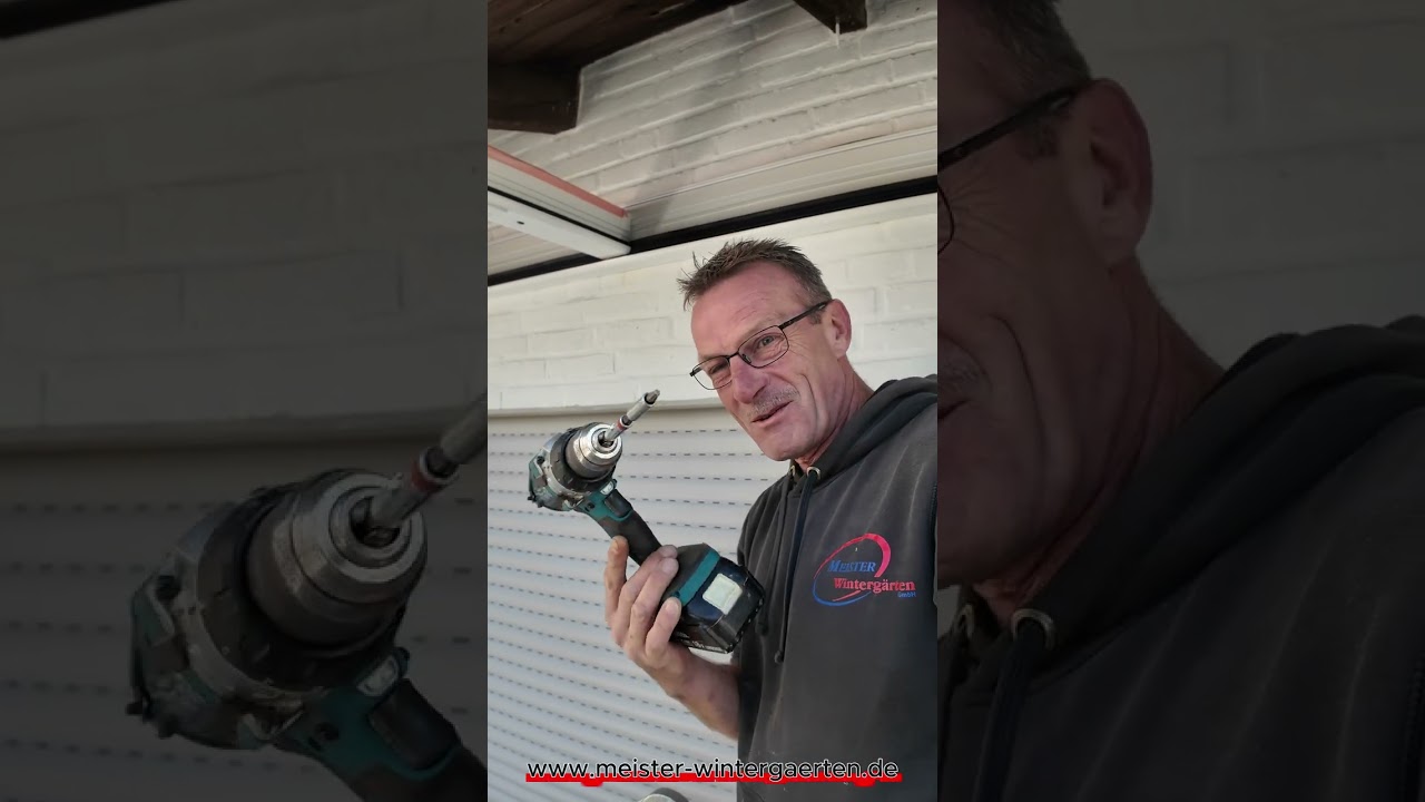 Terrassendach Montage in Meppen.😉 #spaß #handwerk #baustelle #meppen #makita #terrassendach