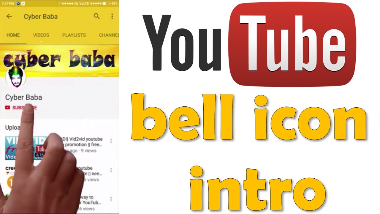 {HINDI} How to Create Youtube Bell Icon Intro || easy way to create youtube subscribe button intro