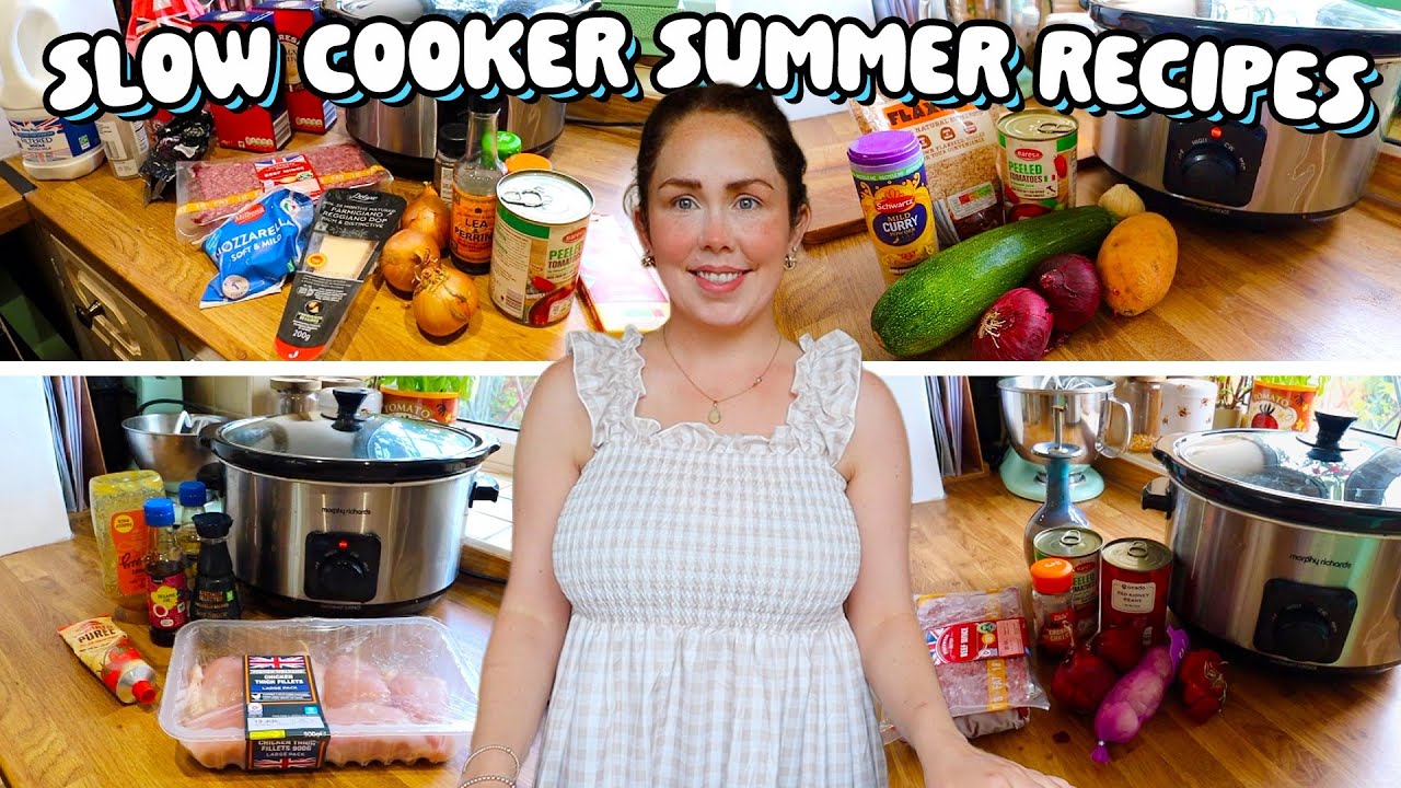 Budget Summer Slow Cooker Meals | Dump & Go Summery Recipes | Under £25 From Lidl Slow Cooker 2025