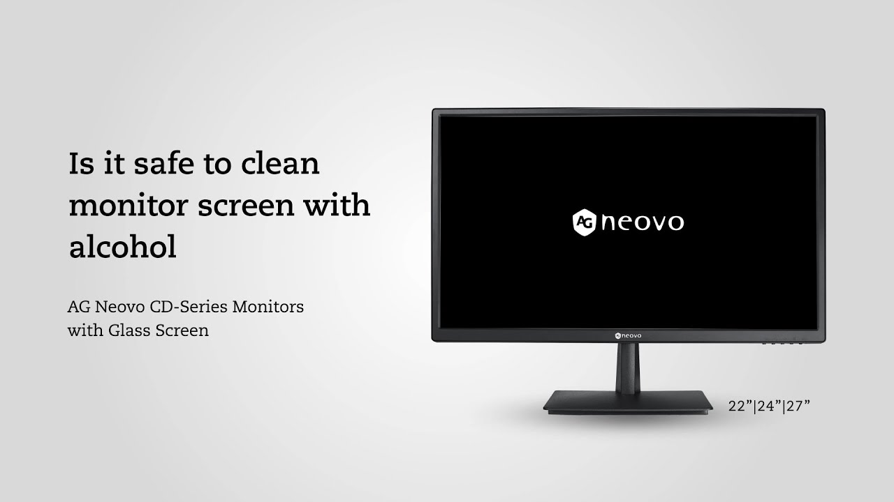 Clean Monitor with Glass Screen Safely | CD-Series - AG Neovo
