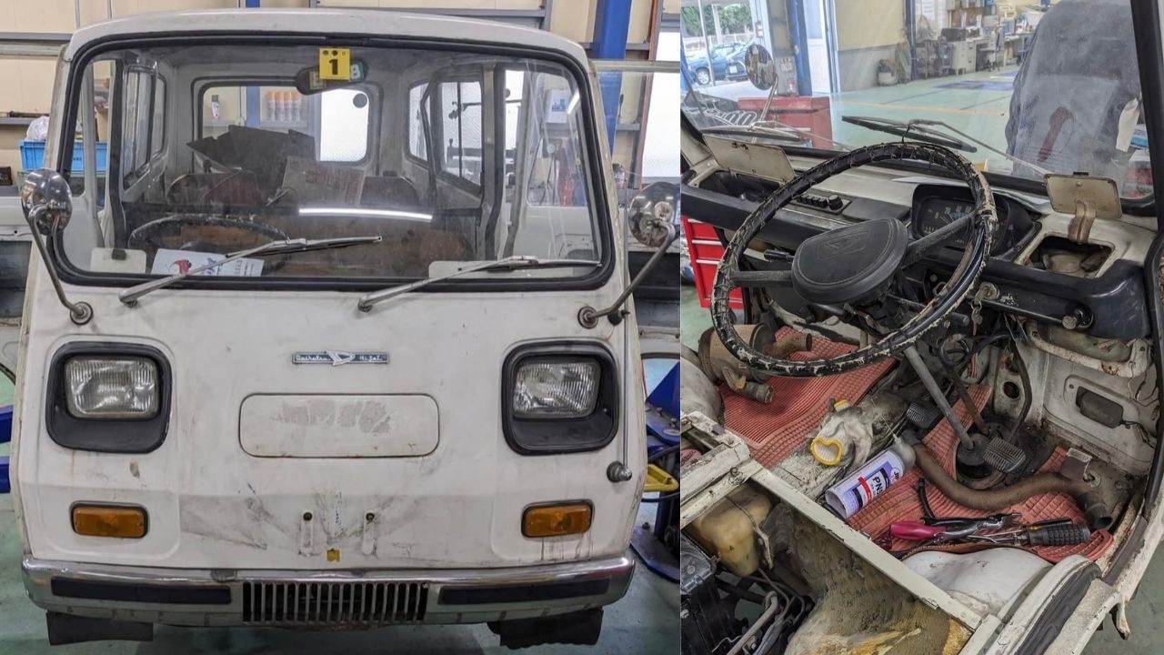 【レストア完成】ダイハツハイゼットを新車同様に蘇る！！ボロボロの状態だった3代目ハイゼットをレストア！！新車以上の輝くで極上車になりました！！