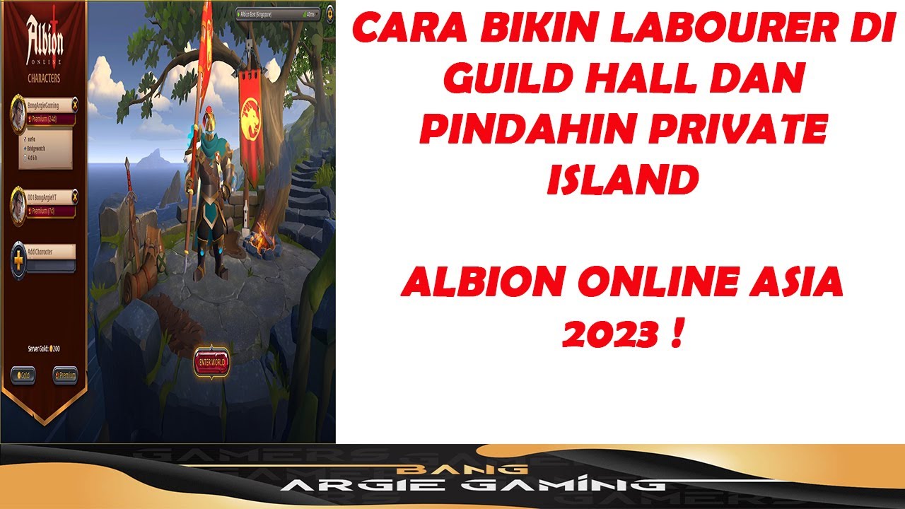 CARA BIKIN LABOURER DI GUILD HALL DAN PINDAHIN PRIVATE ISLAND KE KOTA LAIN - ALBION ONLINE ASIA