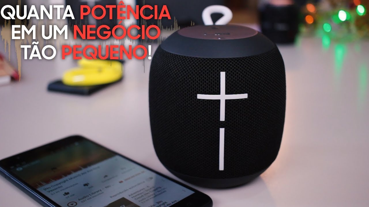 Logitech UE Wonderboom - uma caixinha de som Bluetooth super potente! ESSA É TOP