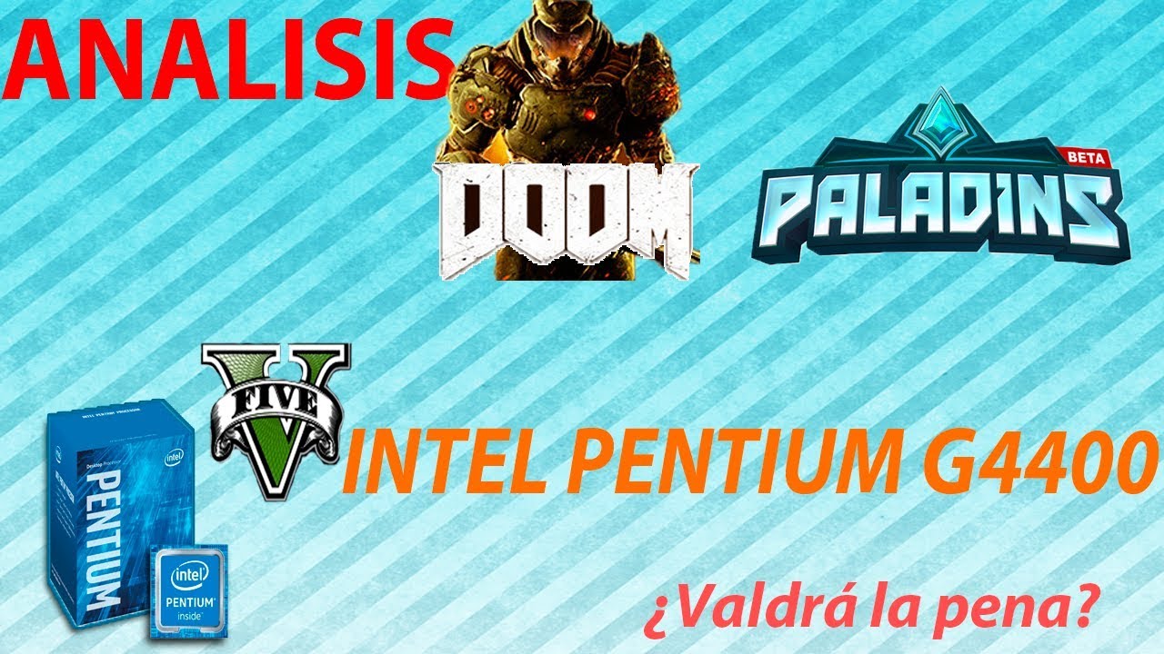 Con este Procesador podrás armar un PC gamer económico. Intel Pentium G4400 + GTX 1060.