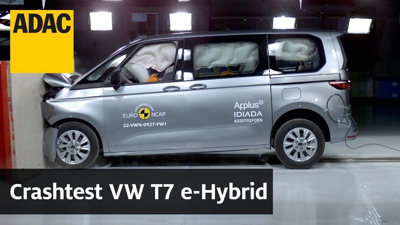 VW T7 e-Hybrid im Crashtest | ADAC & Euro NCAP