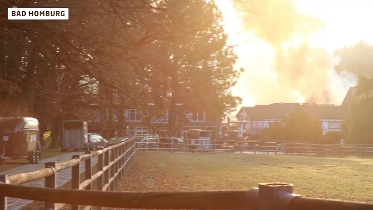 Brand in Gestüt in Bad Homburg