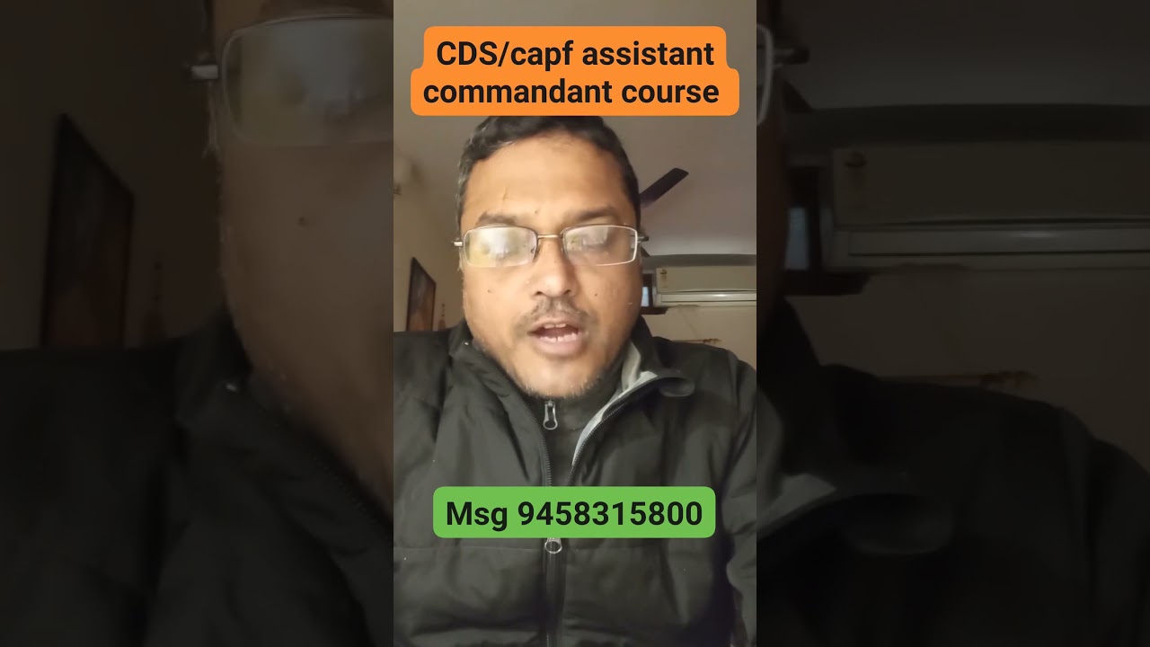 CDS Capf-assistant Commandant exam general studies course in dehradun 