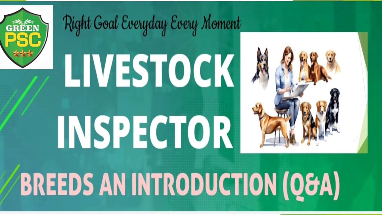 Livestock Inspector Gr II | Breeds an Introduction (Q&A) | GreenPSC | Kerala Psc