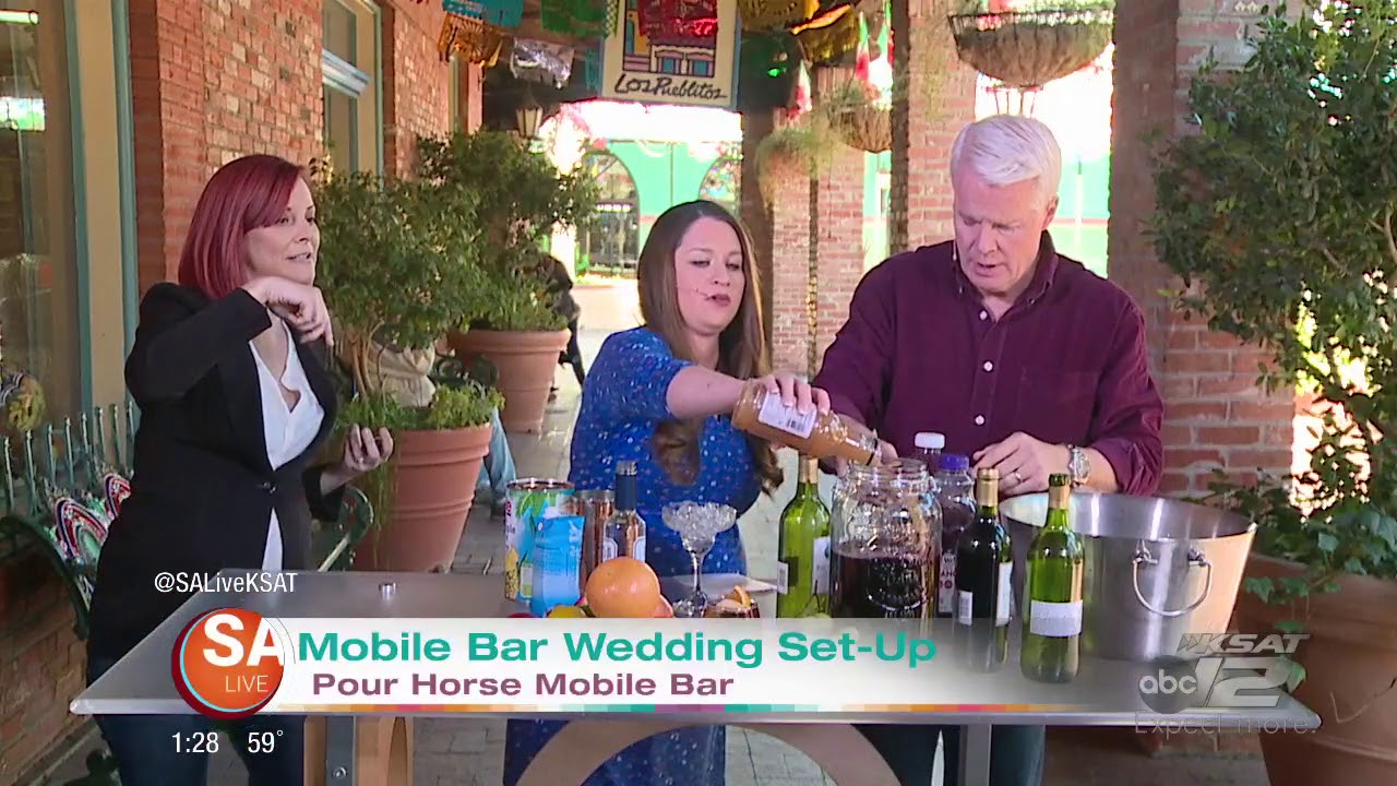 Wedding cocktails, mimosas & more with Pour Horse Mobile Bar | SA Live | KSAT 12