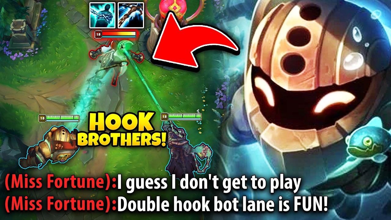The most HILARIOUS bot lane in League of Legends... THE HOOK BROTHERS!