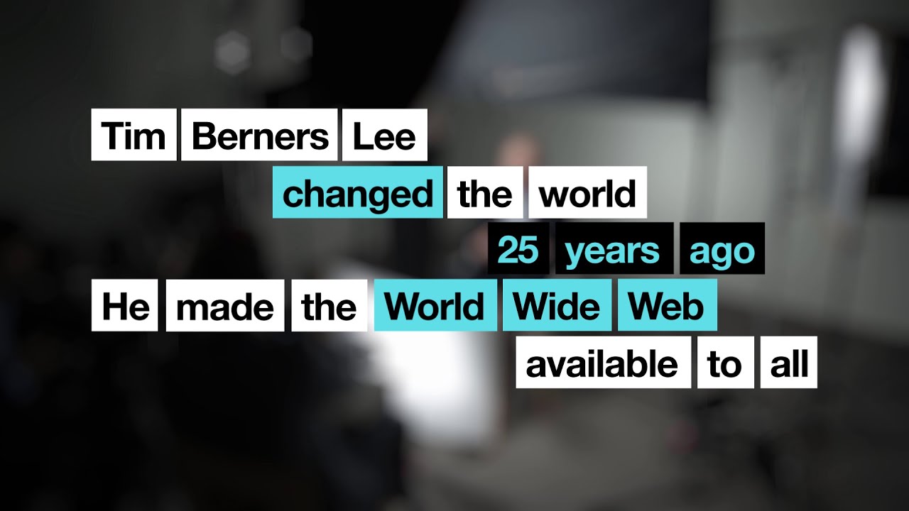 Tim Berners Lee changed the world 25 years ago | Tim Berners Lee