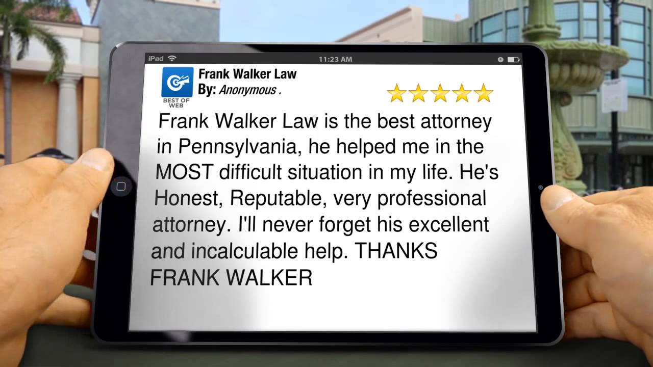 Best DUI Attorney Pittsburgh PA | Frank Walker Law | Pittsburgh PA DUI Attorney Review