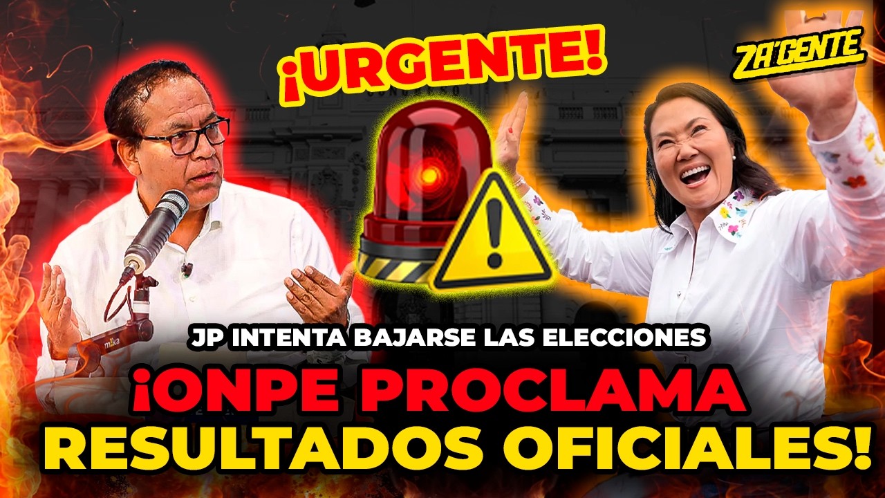 #envivo 🎙️ Za'Gente | &iexcl;ONPE PROCLAMA RESULTADOS OFICIALES! 😱🔥