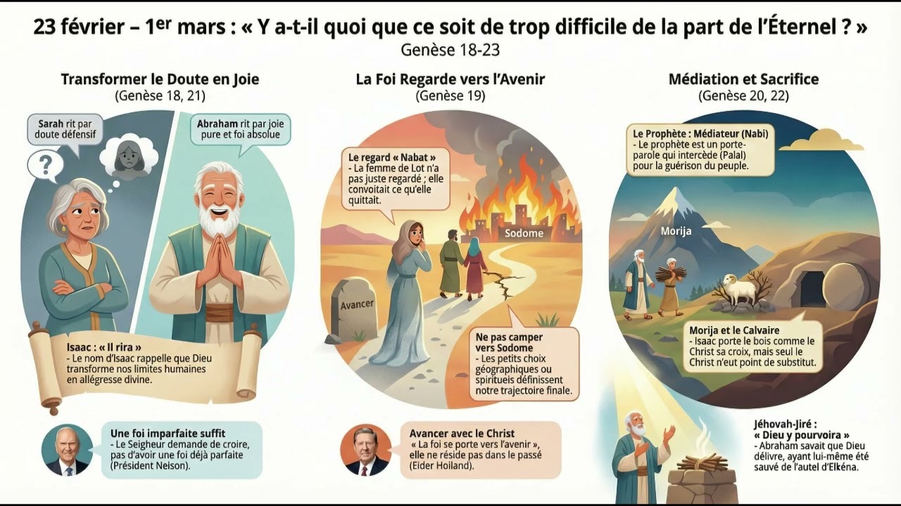 23 février – 1er mars « Y a-t-il quoi que ce soit de trop difficile de la part de l’Éternel ? »