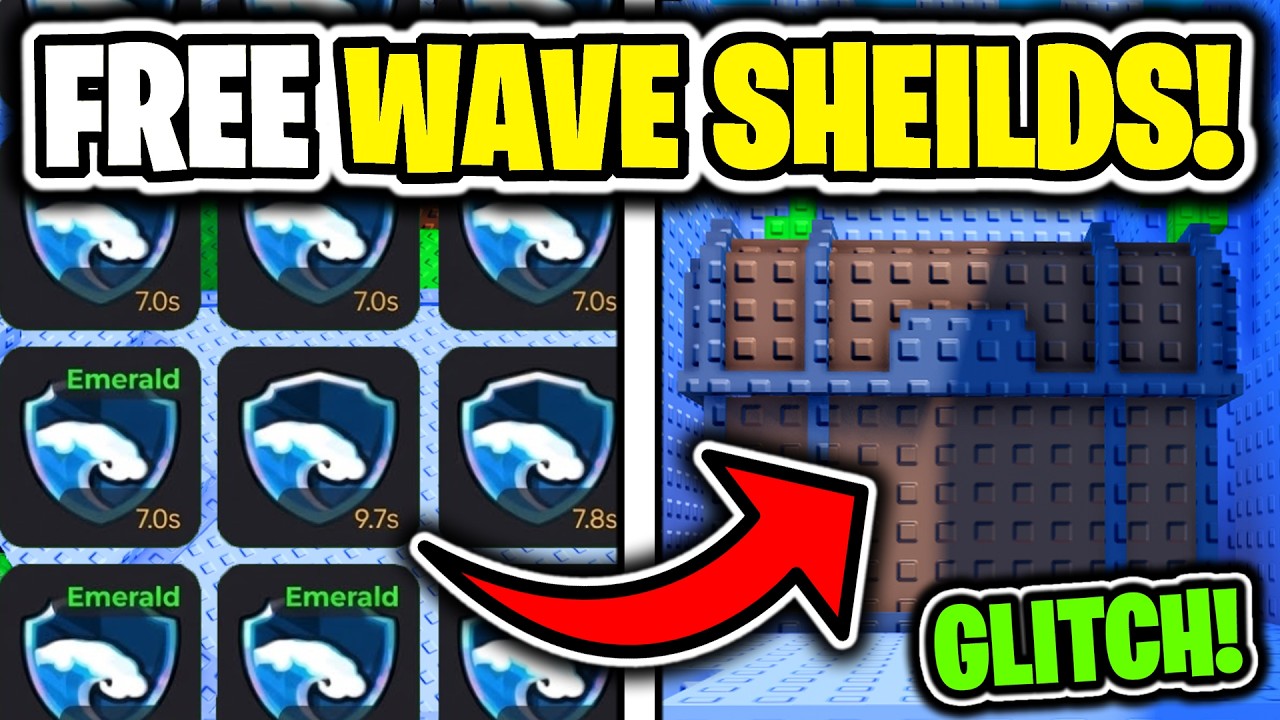 (СЕКРЕТНЫЙ БАГ!) Как бесплатно получить волновые щиты в игре Escape Tsunami для лечения мозгов!