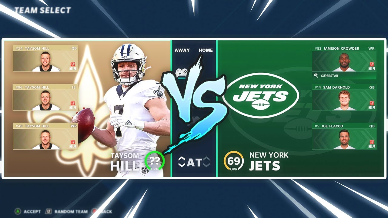 Сможет ли команда Тэйсом Хиллз победить «Джетс»? Madden 21